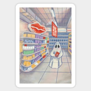 Ghost in a pharmacy Sticker